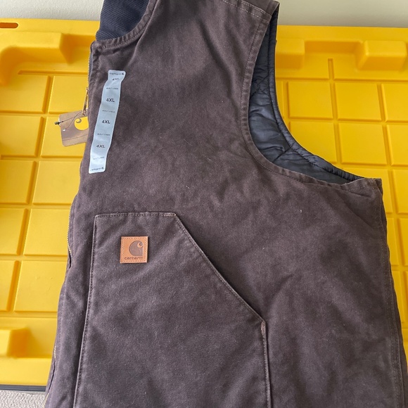 Mens 4xl Carhart vest Brn - Picture 7 of 8